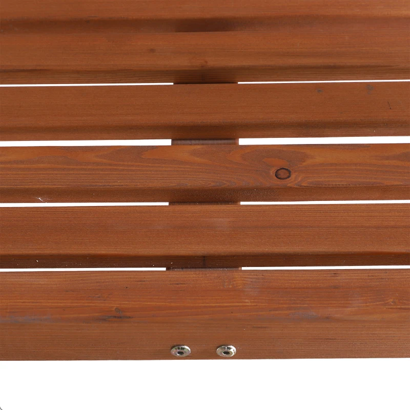 Outsunny 3-Seater Spruce Wood Swing Chair Bench