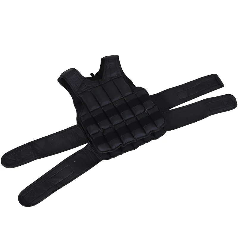 HOMCOM 15kg Weighted Vest, Adjustable Running Weight Vest with 38 Weight Bags for Men or Women Cardio Exercise, Black