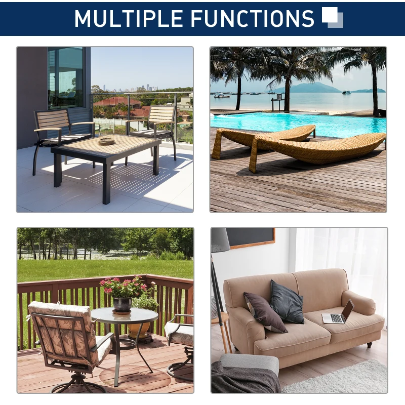 Outsunny Pull-Out Side Awning Sun Protection Steel Frame Retractable Privacy Grey 3x2M