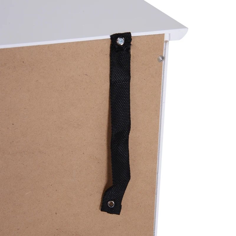 HOMCOM Badkamerkast linnenkast keukenkast opbergkast MDF wit