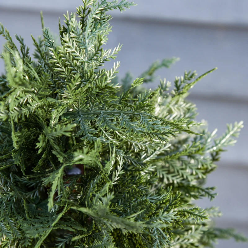 Outsunny Set of 2 Artificial Pine Trees Fake Ceder Plant Potted Home Office Décor, 120cm