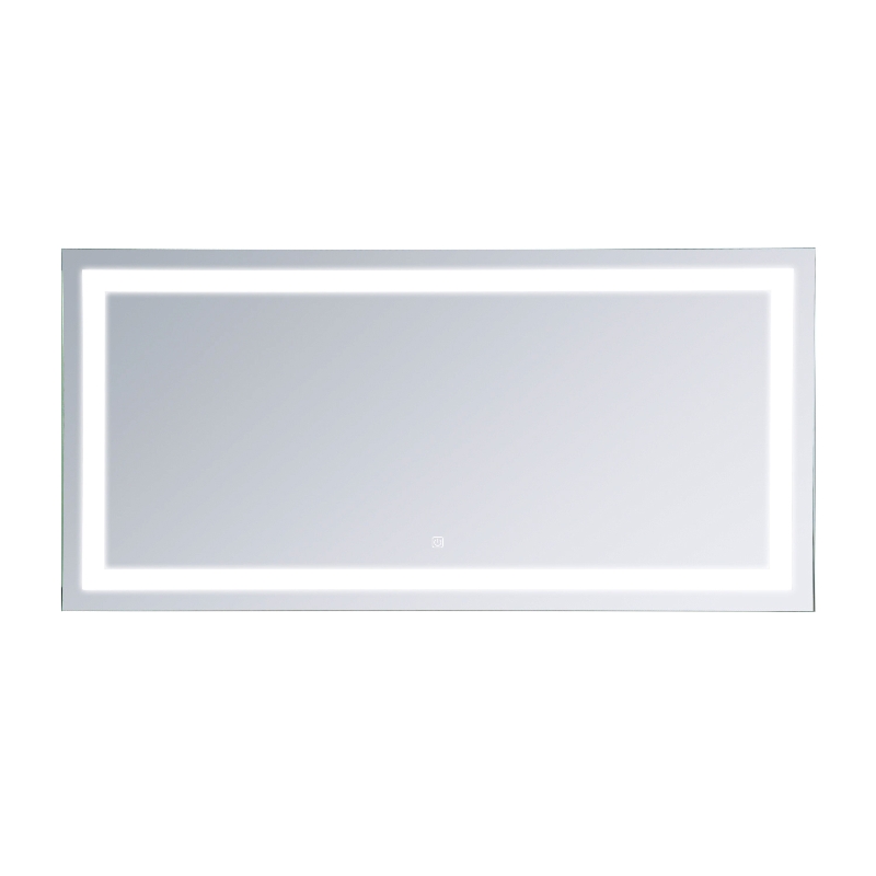HOMCOM LED Illuminated Bathroom Mirror, 120Wx60HX4D cm-Silver