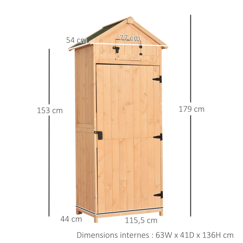 Tuinhuisje met planken gereedschapsschuur gereedschapsschuur shingledak venster hout
