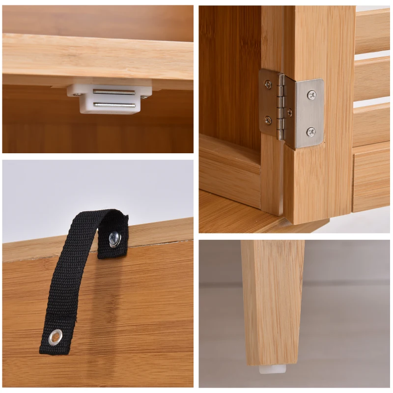 HOMCOM badkamerkast met open plank,