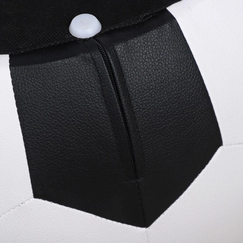 HOMCOM kinderbank in voetbal-design Kinderkruk met opbergruimte Kinderstoel