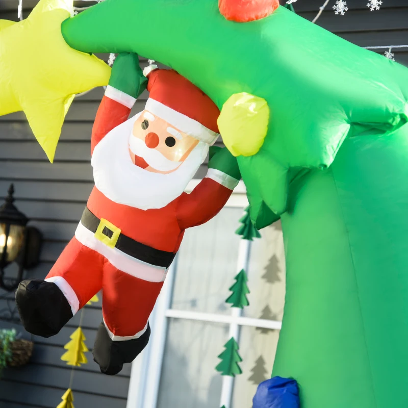 HOMCOM Opblaasbare kerstboom