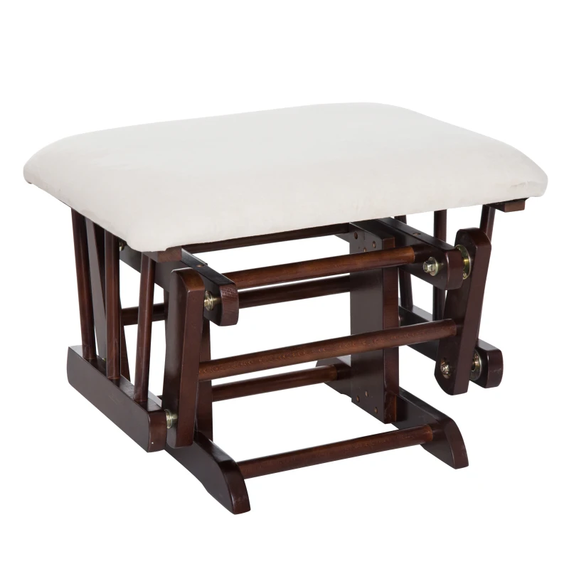 schommelstoel met kruk verpleegstoel schommelstoel synthetisch suède 2 kleuren