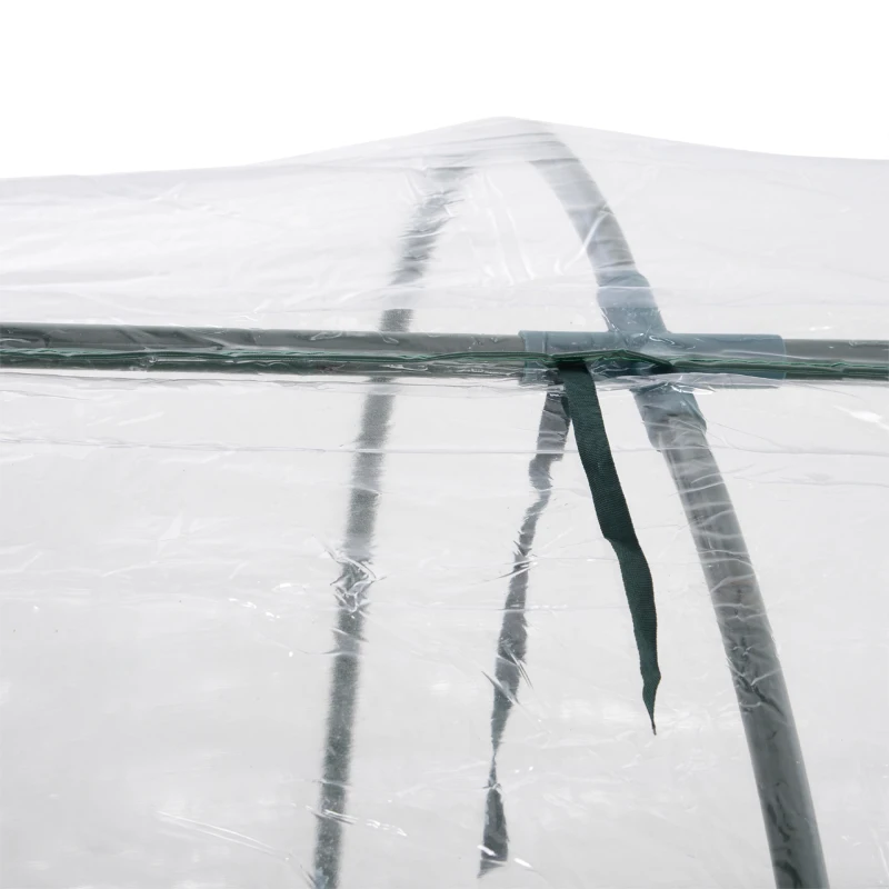 Outsunny PVC Transparent Greenhouse, Steel Frame, S size