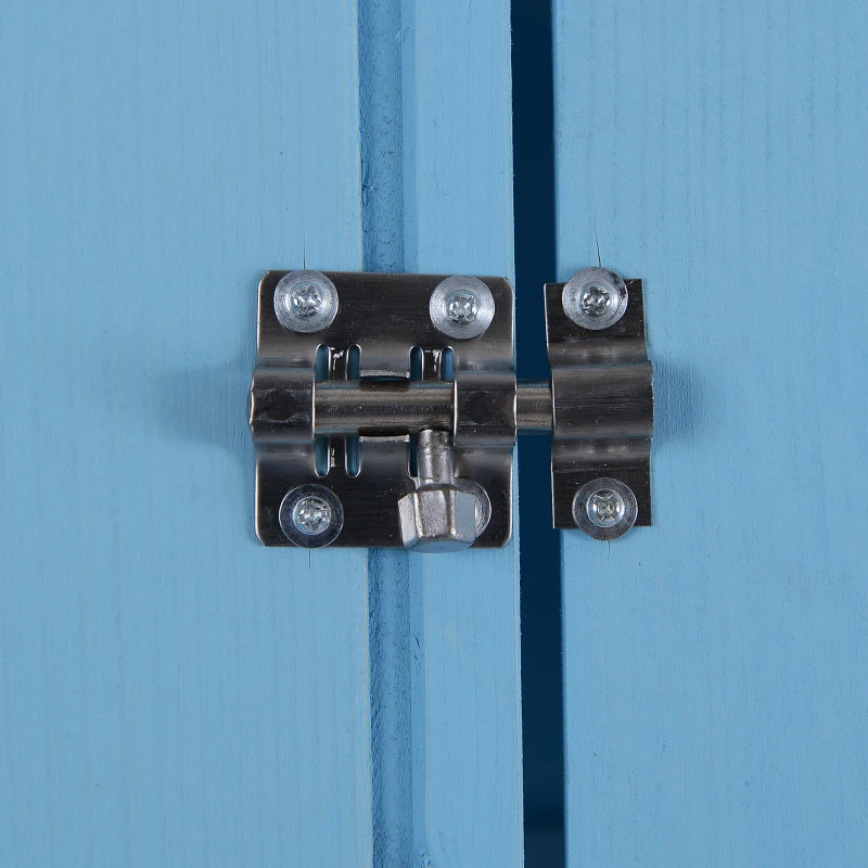 Outsunny Garden Shed, Water-resistant Spire Roof-Blue