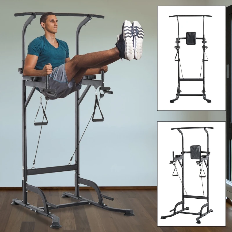 HOMCOM Multi-Function Power Tower-Black