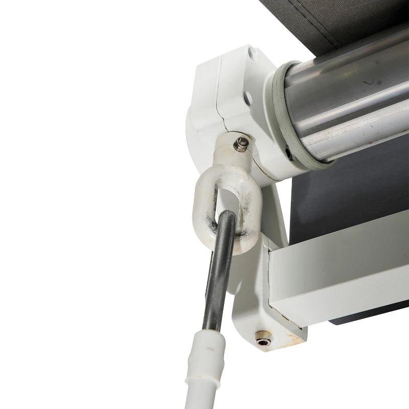 Outsunny Manual Retractable Awning, size (4m x3m)-Grey