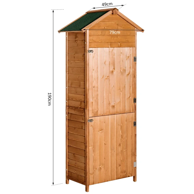 Outsunny Wooden Garden Shed & Storage