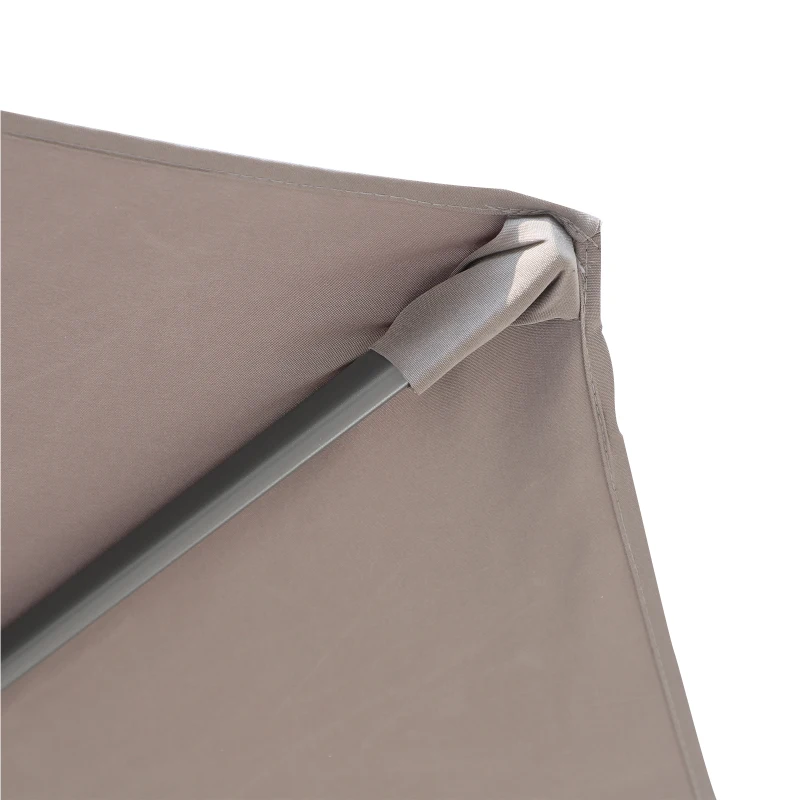 Outsunny Roma Sun Umbrella Cantilever Parasol 360° Rotation w/ Cross Base