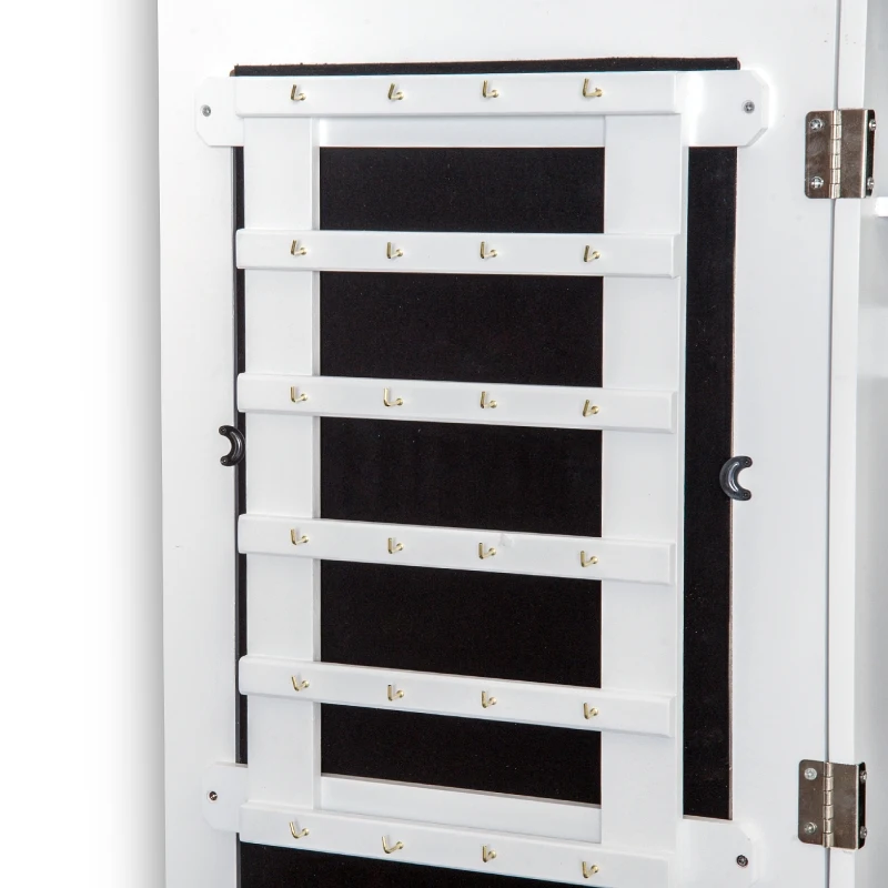 HOMCOM 2-in-1 sieradenkast wandspiegel spiegelkast sieraden ladekast spiegel