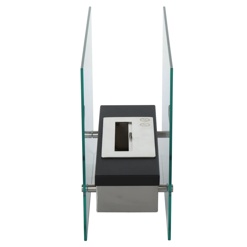 HOMCOM biohaard ethanolhaard bio-ethanolbrander 1,5 l brandduur roestvrij staal