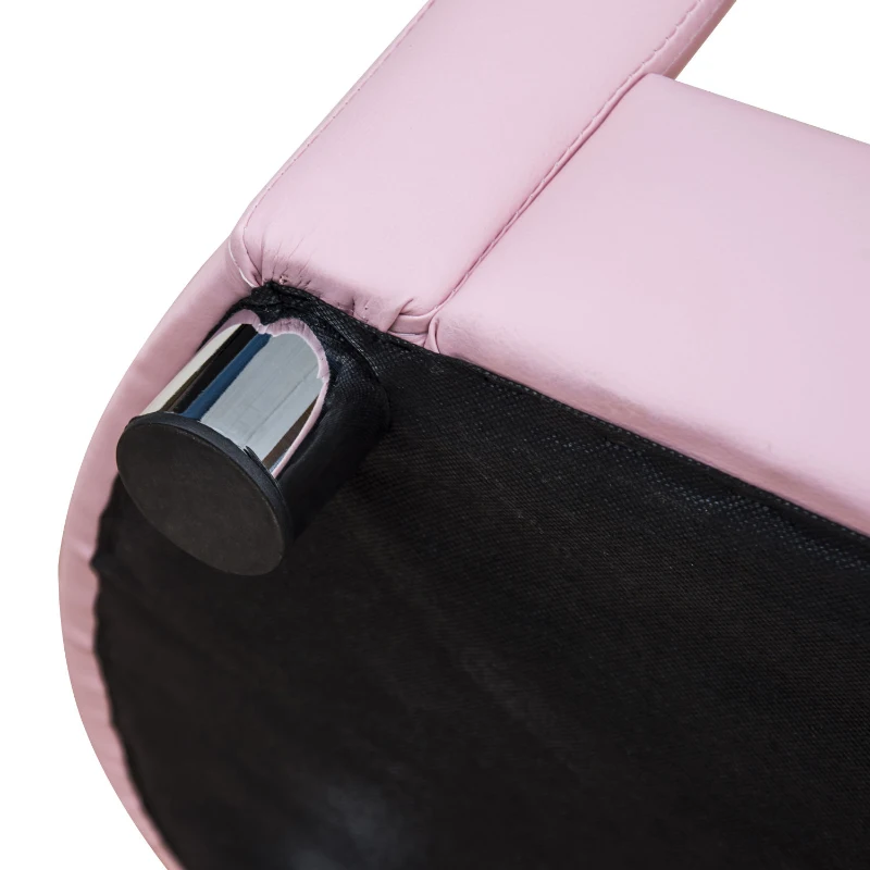 PawHut luxe hondenbank hondensofa kunstleer kattenbank hondenmand huisdier roze