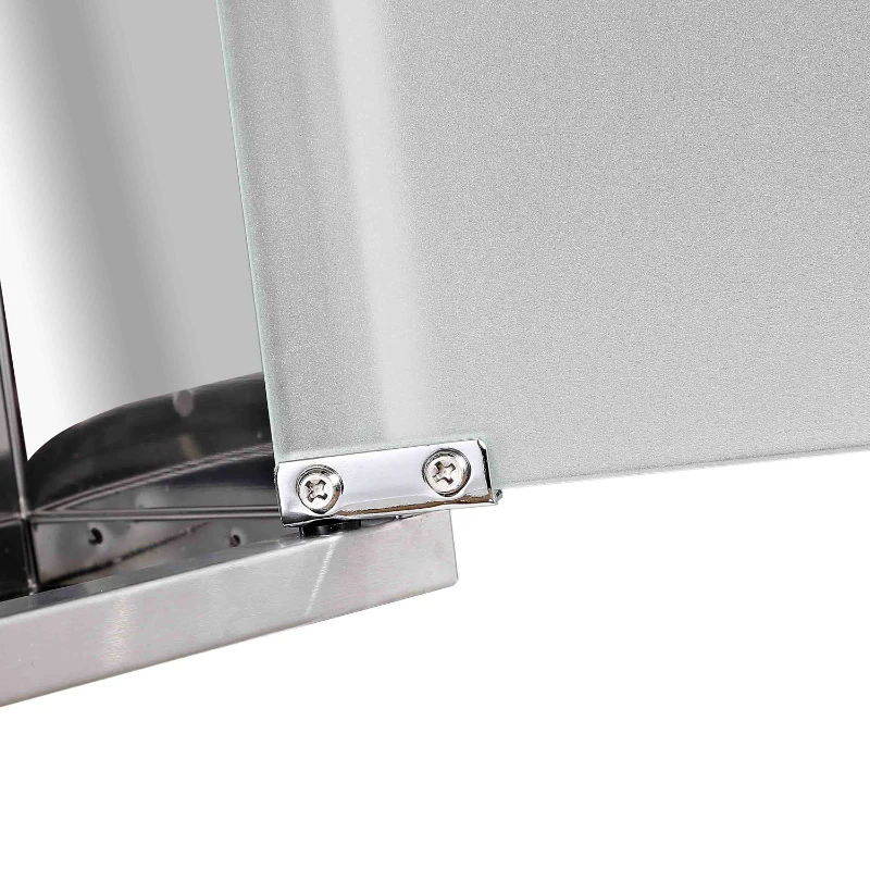 HOMCOM Medicijnkastje 3 vakken medicijnkastje medicijnkastje huisapotheek rvs