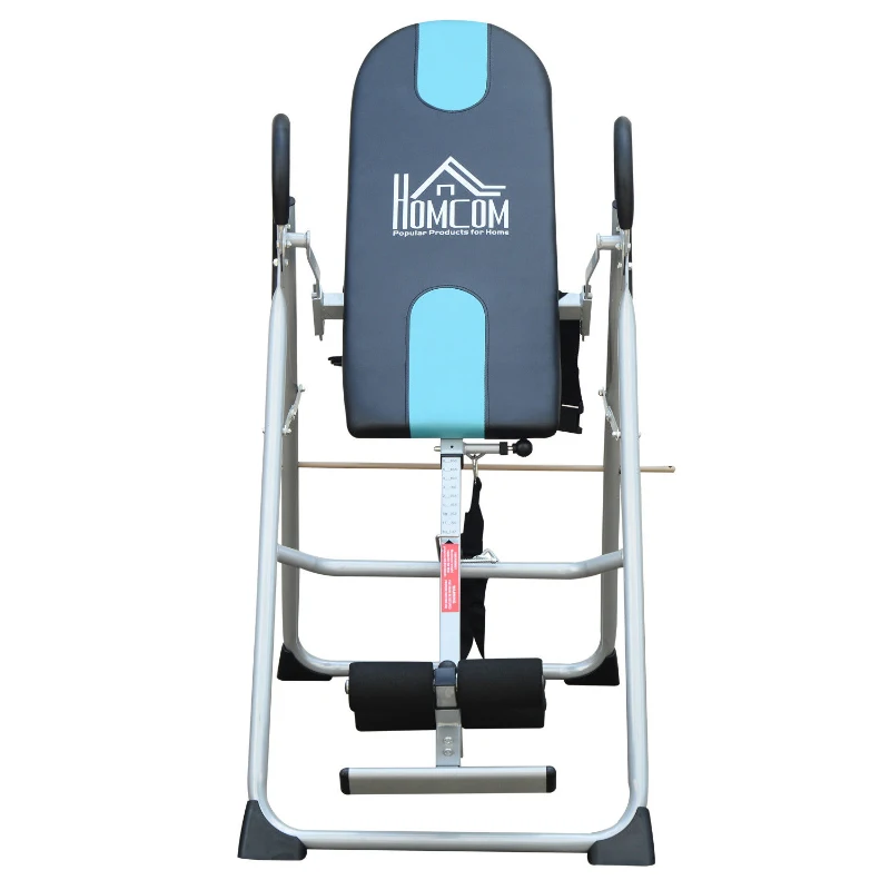 HOMCOM Foldable Gravity Inversion Table AB Exercise Bench Back Therapy Home Fitness Bench, Multi