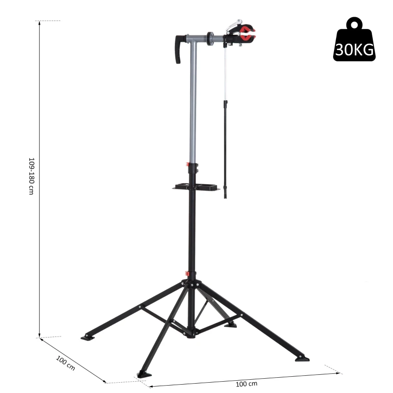 HOMCOM fietsstandaard 4-poot zwart | AOSOM.nl