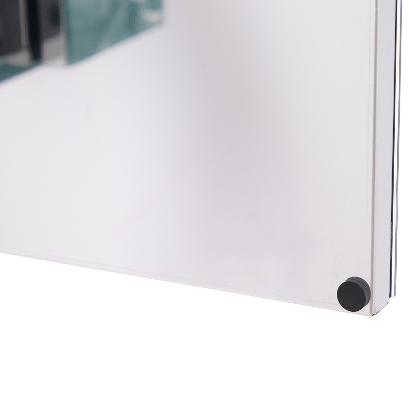 HOMCOM Stainless Steel Bathroom Mirror Cabinet, 59x43x16 cm