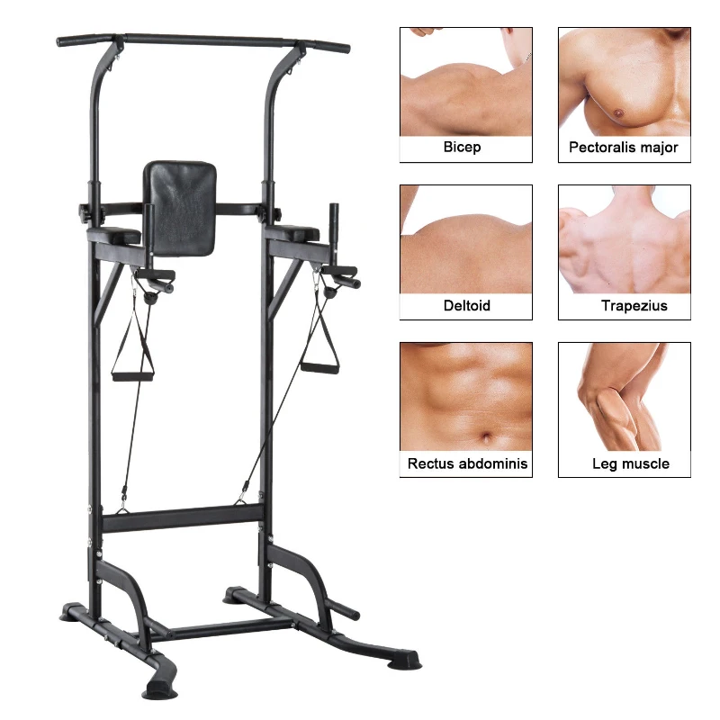 HOMCOM Multi-Function Power Tower-Black