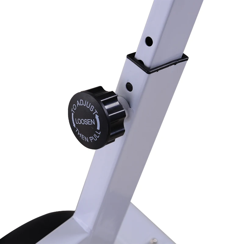 HOMCOM Adjustable Racing Exercise Bike W/Resistance-White/Red/Black