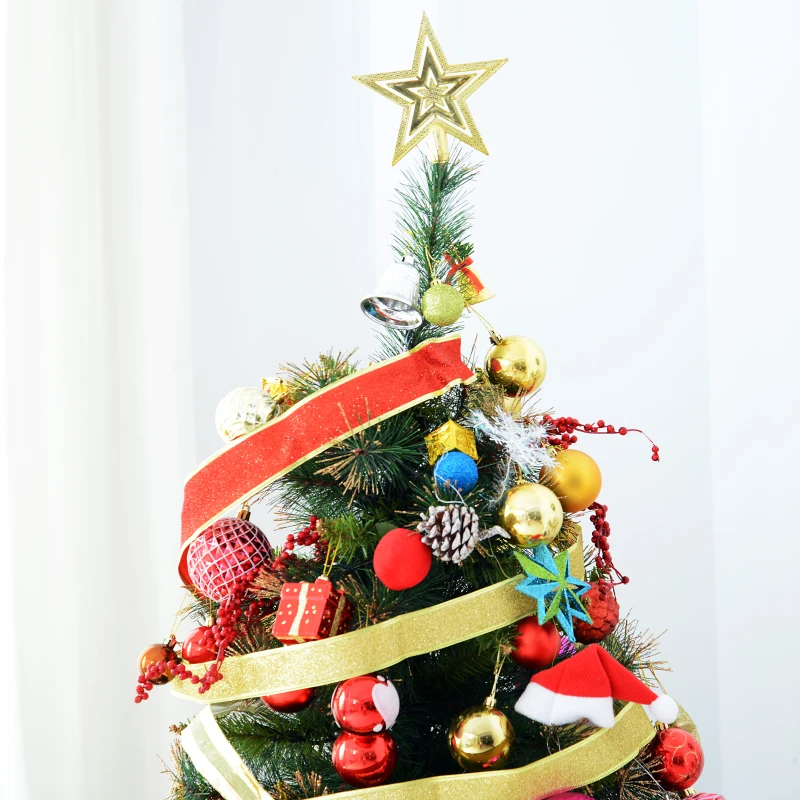 HOMCOM® kerstboom | dennenboom | LED | Ø 112 x 180 h | groen | Aosom.de