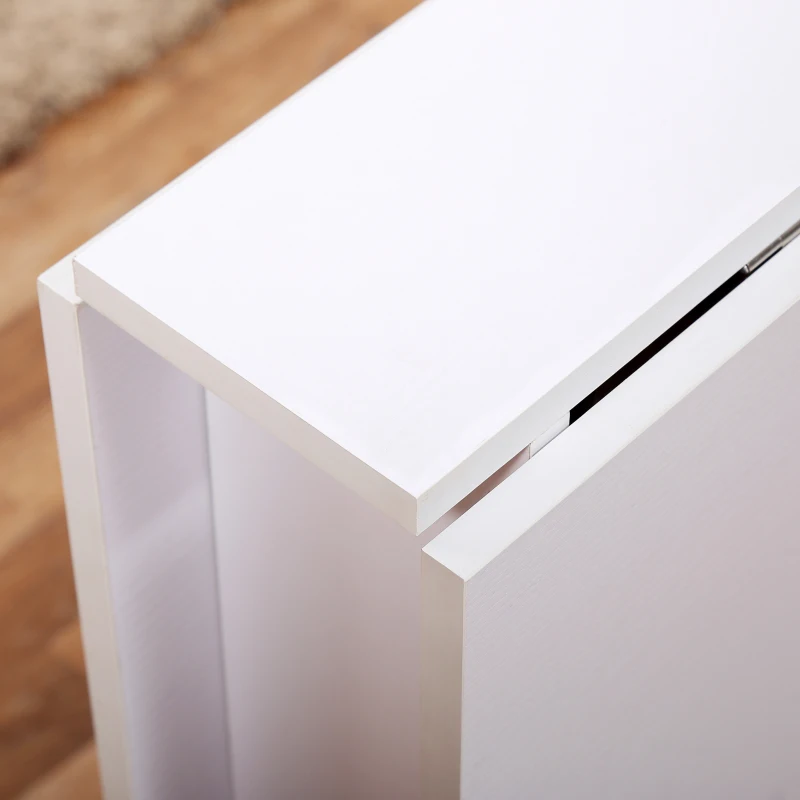 HOMCOM klaptafel mobiele tafel met wielen bureau bijzettafel Bureau