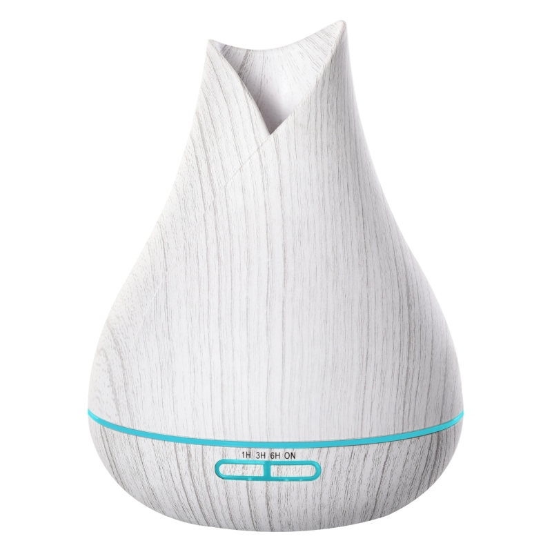 HOMCOM 300ml USB Oil Diffuser & Water Humidifier w/ 7 Lights Timer Auto Shutdown White