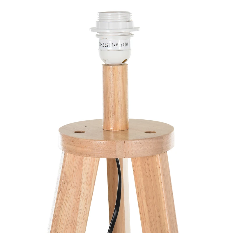 Vloerlamp staande lamp vloerlamp met extra rek grenenhout ø 54 x 154 cm