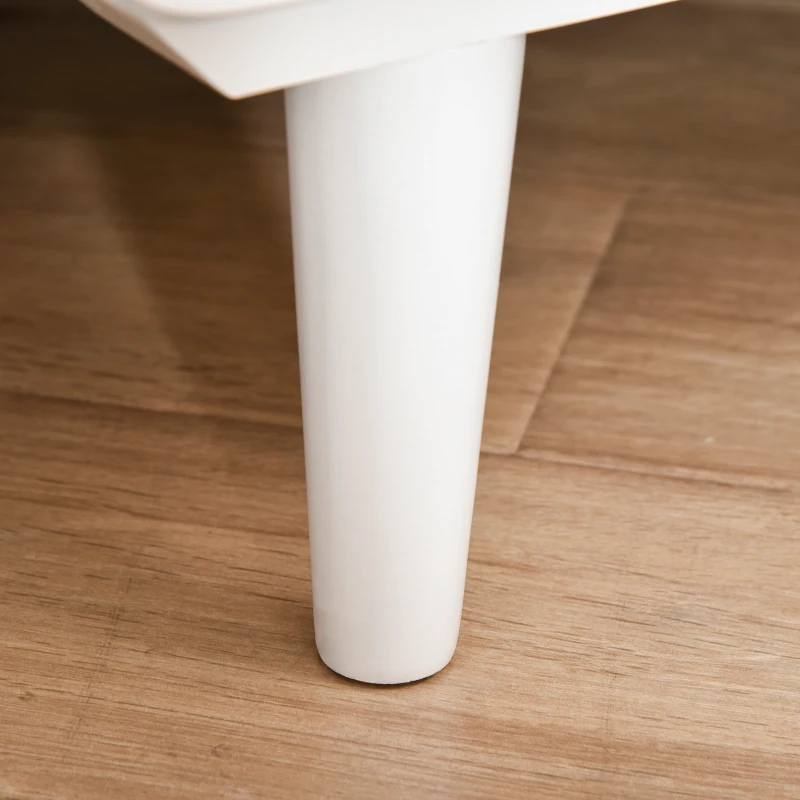 HOMCOM Nordic Side Cabinet Home Organizer w/ 3 Storage Drawer for Bedroom, Living Room