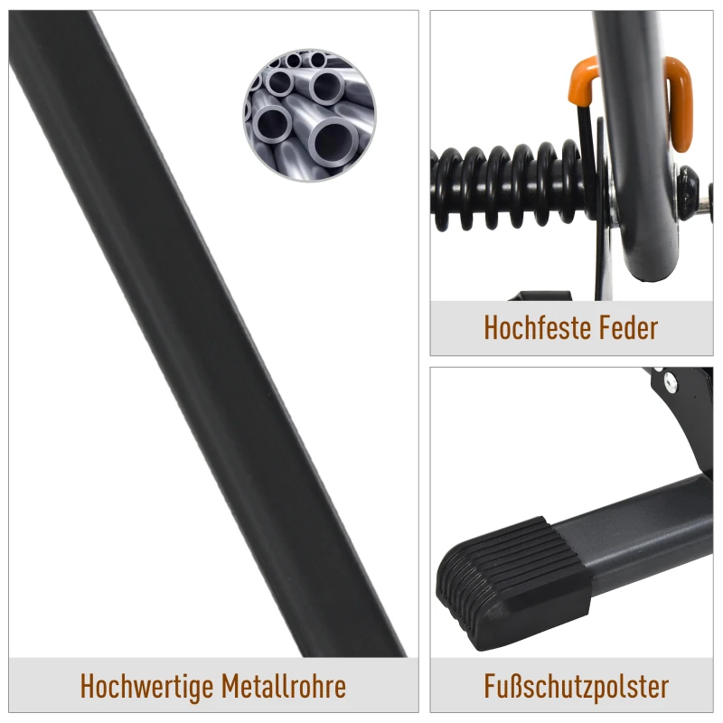 HOMCOM Universele fietsenhouder Opvouwbare fietsstandaard Beursstandaard metaal