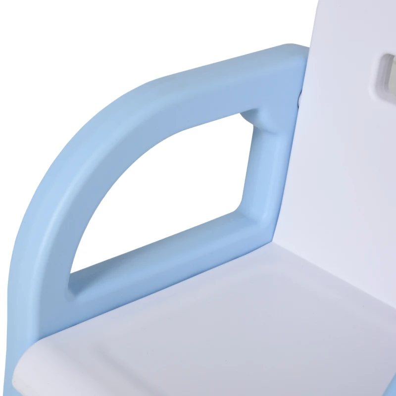 HOMCOM kinderbord met kinderstoel magnetisch schrijfbord voor 3-6 jaar blauw