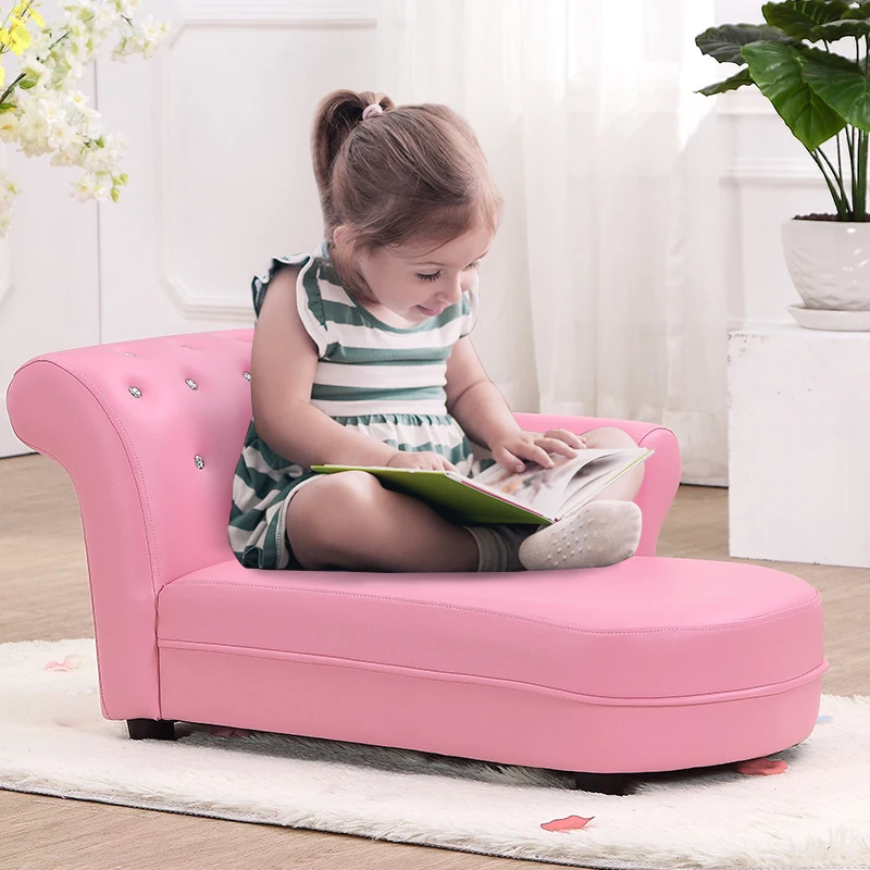 Kinderbank bank kinderstoel kinderkamer zachte bank meubelen chaise longue bank roze