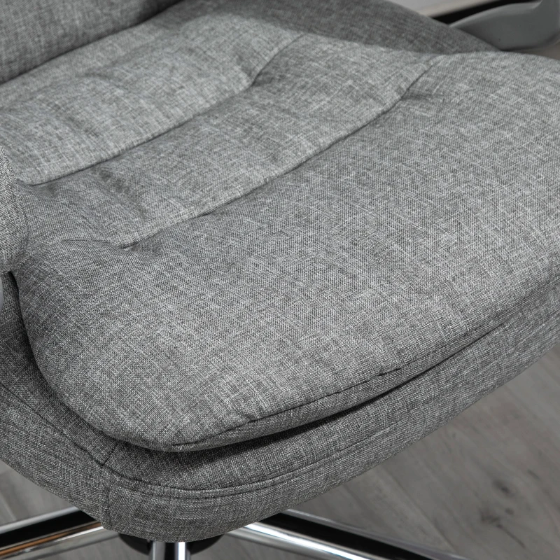 Vinsetto Ergonomische Bureaustoel Schommelfunctie Grijs