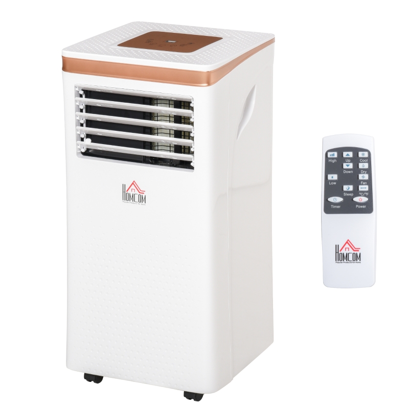 HOMCOM 7000BTU Portable Air Conditioner 4 Modes LED Display 24 Timer Home Office
