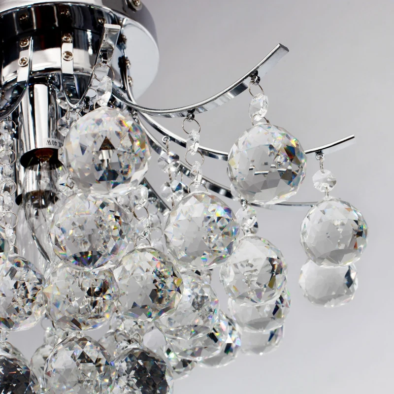 HOMCOM Dining Room Ceiling Lights, Modern K9 Crystal Chandelier