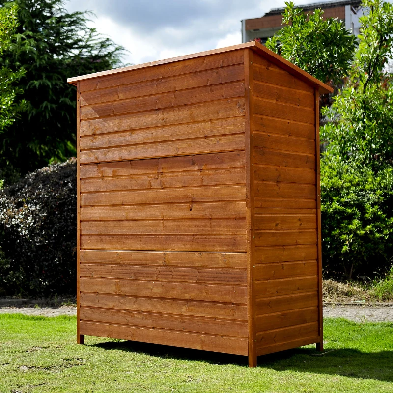 Outsunny Garden Shed Double Door Storage Cabinet