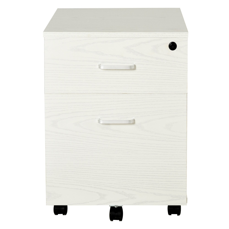 Vinsetto 2-drawer Filing Cabinet Lockable White