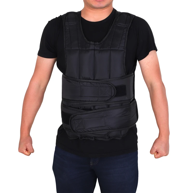 HOMCOM 15kg Weighted Vest, Adjustable Running Weight Vest with 38 Weight Bags for Men or Women Cardio Exercise, Black