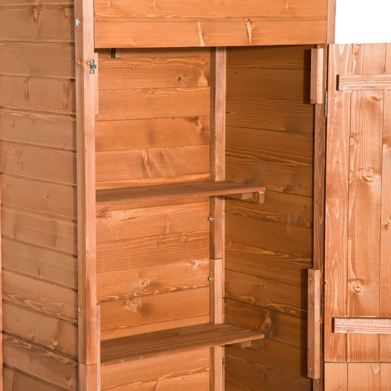 Outsunny Wooden Garden Shed & Storage