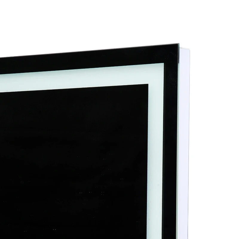 HOMCOM LED Illuminated Bathroom Mirror, 120Wx60HX4D cm-Silver