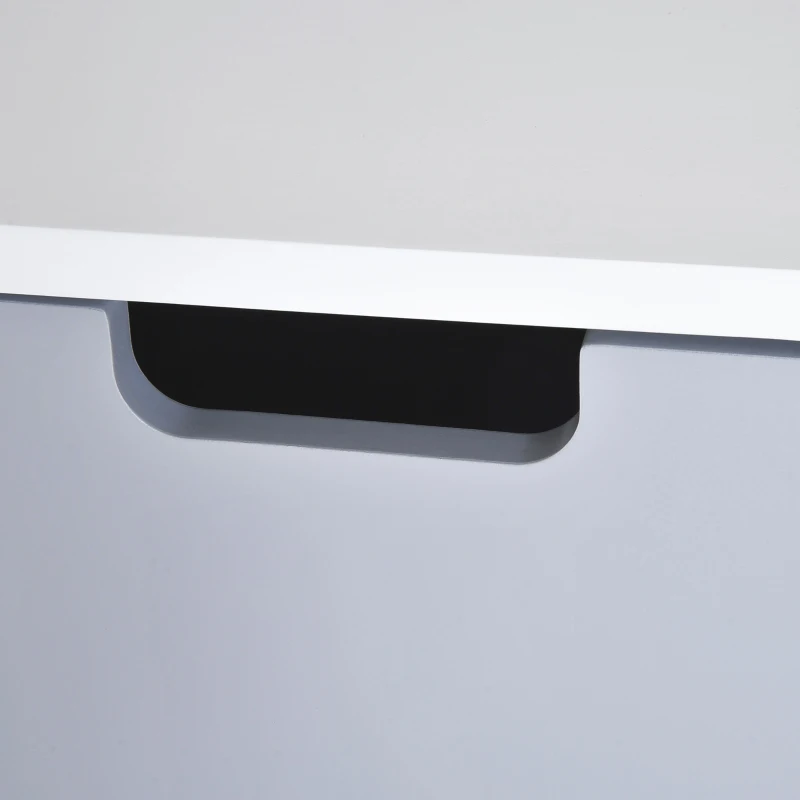 HOMCOM Nachttafeltje modern design nachtkastje met 1 plank wit