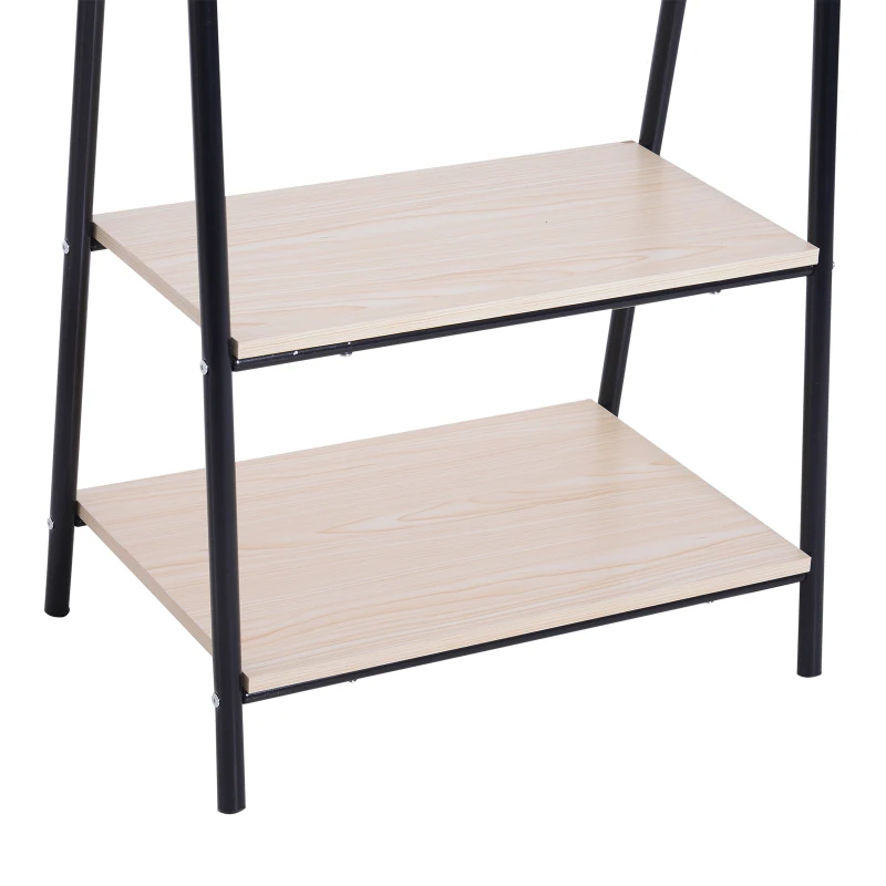 HOMCOM Kapstok kledingrek kledingstang met schoenenrek wasrek