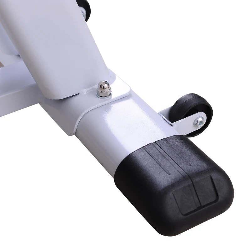 HOMCOM Adjustable Racing Exercise Bike W/Resistance-White/Red/Black