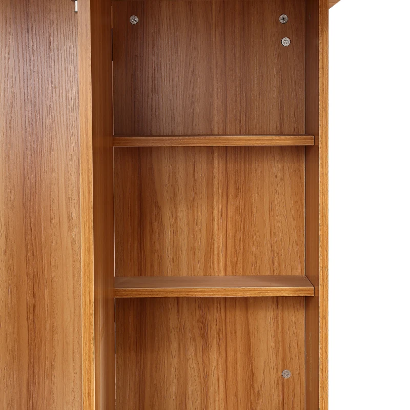 HOMCOM mobiele tafel klaptafel met wielen bureau bijzettafel opbergruimte