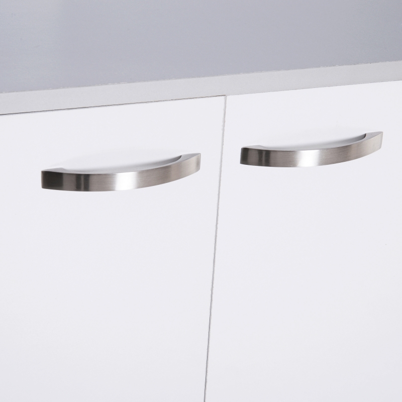 HOMCOM 4-Door Kitchen Display-White