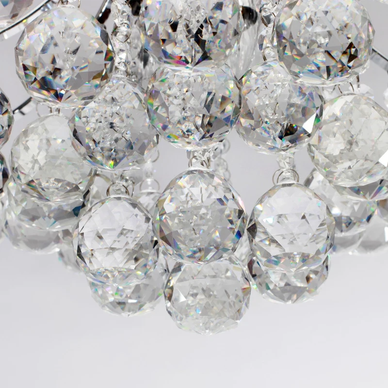 HOMCOM Dining Room Ceiling Lights, Modern K9 Crystal Chandelier