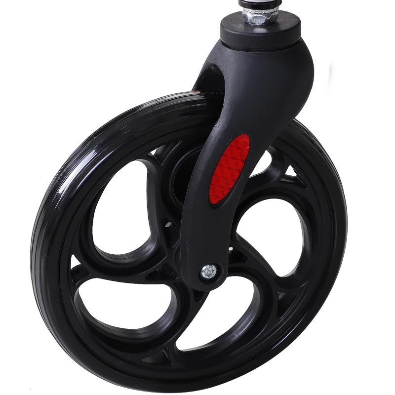 2-in-1 rollator rolstoel aluminium transportstoel loophulp in hoogte verstelbaar, inklapbaar