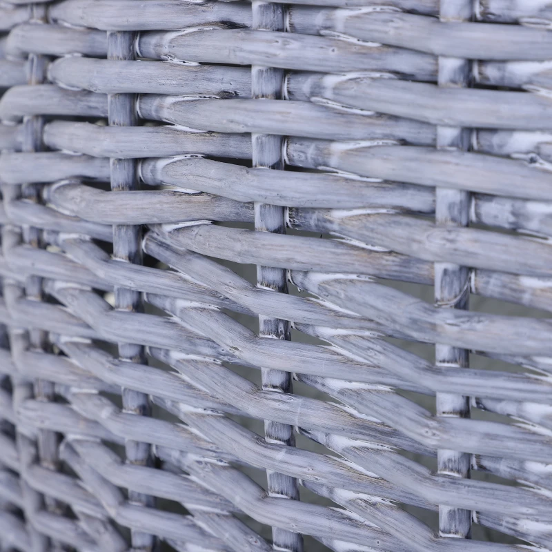 PawHut Transportmand transportbox voor katten honden wilgenmand mandgrot met rooster